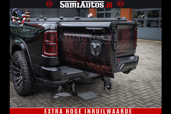 Dodge Ram COBRA EDITION | All-In Prijs | 1500 Limited Night High Output 540HP 706Nm | Massage + Full Option | De Meest Luxe en Volle Pick- Comfortabele Dubbele Cabine met Royale 5 Zitplaatsen | BPM vrij | Nu Leverbaar uit Voorraad | Voorraad Nr 2335 - 5153 |