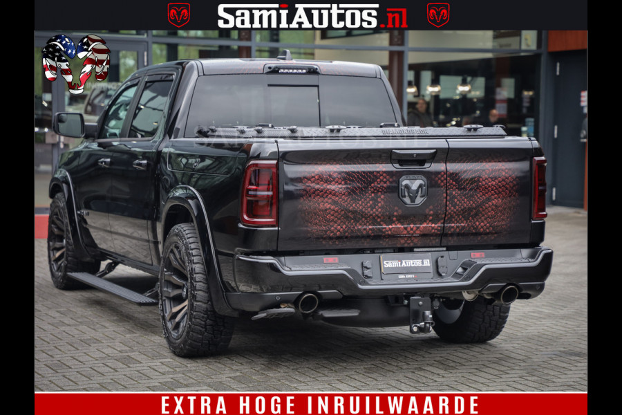 Dodge Ram COBRA EDITION | All-In Prijs | 1500 Limited Night High Output 540HP 706Nm | Massage + Full Option | De Meest Luxe en Volle Pick- Comfortabele Dubbele Cabine met Royale 5 Zitplaatsen | BPM vrij | Nu Leverbaar uit Voorraad | Voorraad Nr 2335 - 5153 |