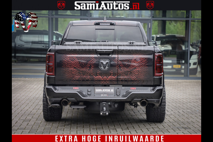 Dodge Ram COBRA EDITION | All-In Prijs | 1500 Limited Night High Output 540HP 706Nm | Massage + Full Option | De Meest Luxe en Volle Pick- Comfortabele Dubbele Cabine met Royale 5 Zitplaatsen | BPM vrij | Nu Leverbaar uit Voorraad | Voorraad Nr 2335 - 5153 |
