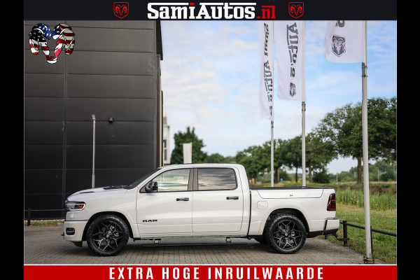 Dodge Ram 1500 1500 Limited Night High Output 540HP 706Nm | Massage + Full Option | De Meest Luxe en Volle Pick-Up in zijn Klasse | Comfortabele Dubbele Cabine met Royale 5 Zitplaatsen | BPM vrij | Nu Leverbaar uit Voorraad | Voorraad Nr 2298 - 7479