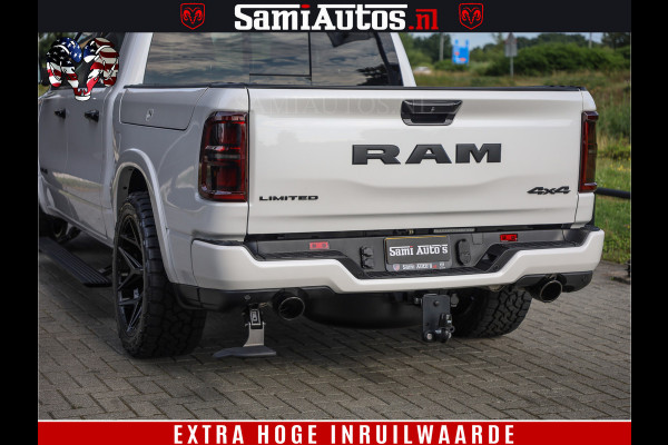 Dodge Ram 1500 1500 Limited Night High Output 540HP 706Nm | Massage + Full Option | De Meest Luxe en Volle Pick-Up in zijn Klasse | Comfortabele Dubbele Cabine met Royale 5 Zitplaatsen | BPM vrij | Nu Leverbaar uit Voorraad | Voorraad Nr 2298 - 7479