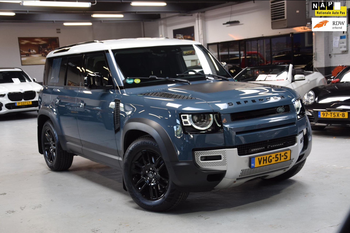 Land Rover Defender 2.0 D240 110 HSE Grijs kenteken|Navi|ACC|Ijskast|Org.NL|241pk! Land Rover Defender 2.0 D240 110 HSE Grijs kenteken|Navi|ACC|Ijskast|Org.NL|241pk!