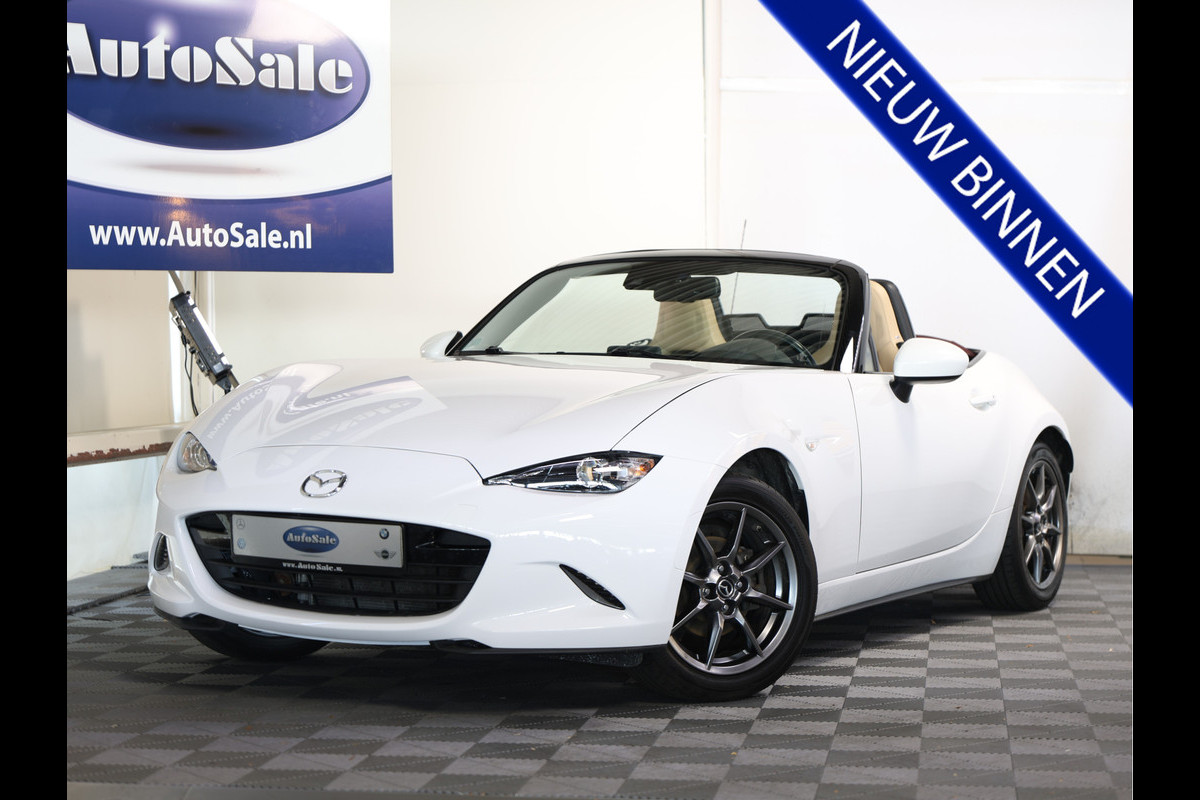 Mazda MX-5 1.5 SkyActiv-G 131 GT-M SoftTop NAVI AIRCO BOSE BT STOELVW! 18 Mazda MX-5 1.5 SkyActiv-G 131 GT-M SoftTop NAVI AIRCO BOSE BT STOELVW! 18