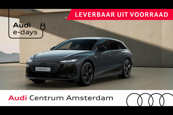 Audi A6 Avant e-tron S edition 83 kWh leder interieur, winterpakket, privacy glass, rode remzadels