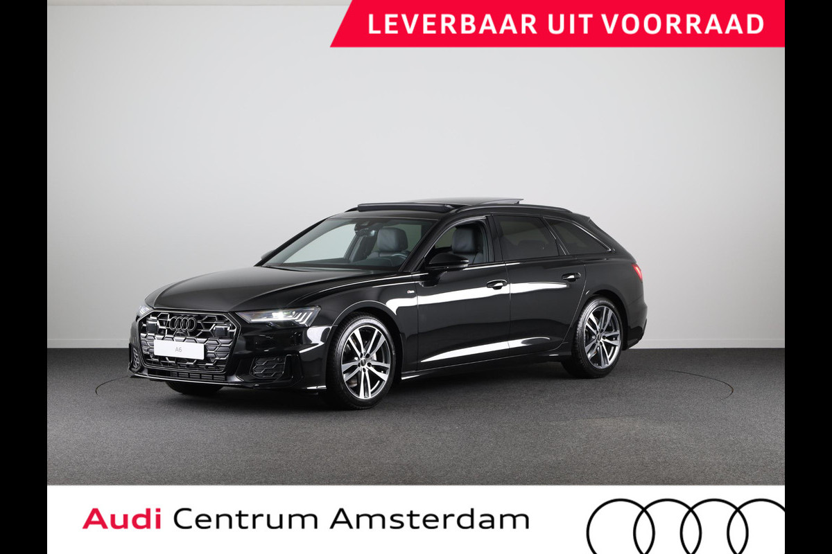 Audi A6 Avant 40 TFSI S edition Competition Panoramadak, achteruitrijcamera, Optiekpakket zwart plus, stoelverwarming voorin, variabele hoofdsteunen Audi A6 Avant 40 TFSI S edition Competition Panoramadak, achteruitrijcamera, Optiekpakket zwart plus, stoelverwarming voorin, variabele hoofdsteunen