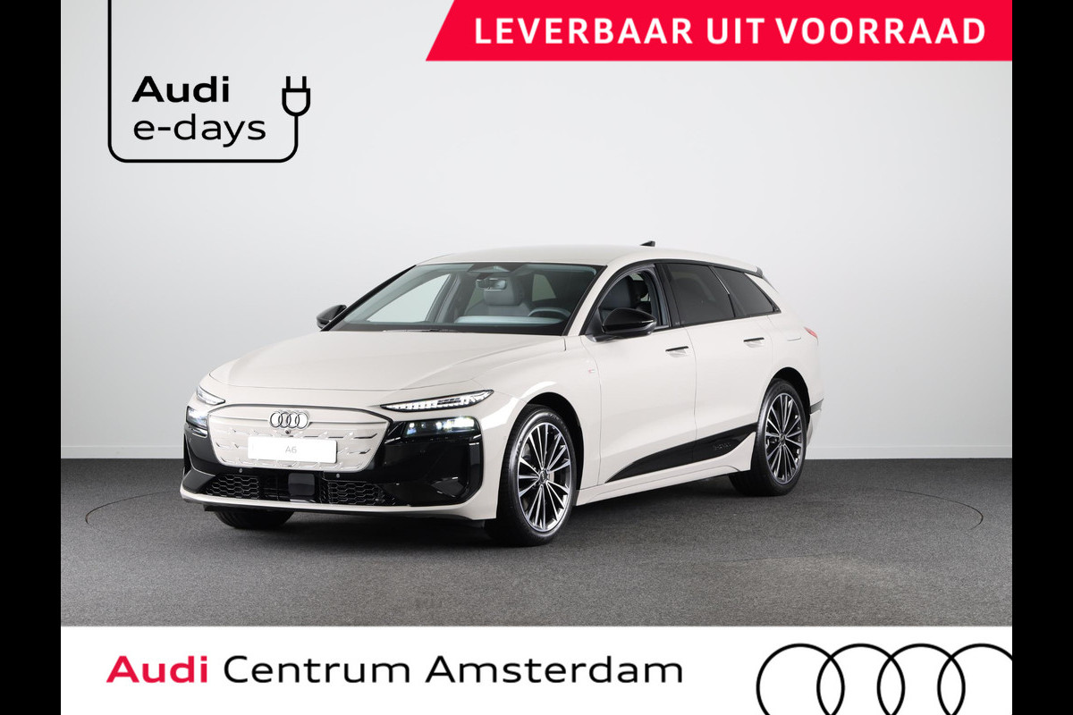 Audi A6 Avant Advanced edition e-tron 270kW/367pk 100kWh Avant E Tech Plus pakket, leder interieur, optiek pakket zwart-glanzend, privacy glass Audi A6 Avant Advanced edition e-tron 270kW/367pk 100kWh Avant E Tech Plus pakket, leder interieur, optiek pakket zwart-glanzend, privacy glass