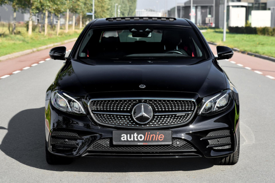 Mercedes-Benz E-Klasse AMG 43 4MATIC. Pano, Luchtv, Distro+, Memory, 360, HUD, Burm, Dodeh, CarPlay! Mercedes-Benz E-Klasse AMG 43 4MATIC. Pano, Luchtv, Distro+, Memory, 360, HUD, Burm, Dodeh, CarPlay!