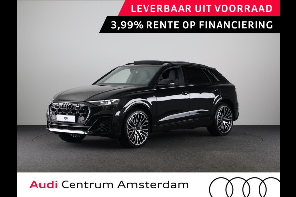 Audi Q8 55 TFSI e quattro Pro Line S 394pk | Servosluiting | Panoramadak | B&O | Ass.Plus.Remote | Sportstoel Plus | 23'' inch zilver | Trekhaak |