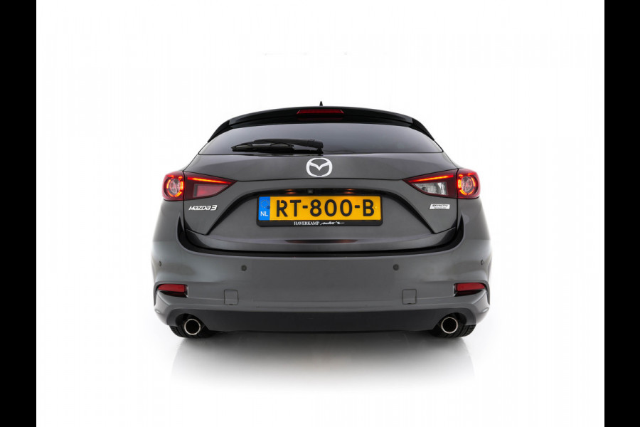 Mazda 3 2.0 SkyActiv-G 120 GT-M (INCL-BTW) *LUXURY-LEATHER | FULL-LED | ADAPTIVE-CRUISE | BLIND-SPOT |  BOSE-SOUND | CAMERA | KEYLESS | DAB+ | HEATED-SPORTSEATS | NAVI-FULLMAP | HEAD-UP | PRIVACY-GLASS | LANE-ASSIST | 18''A