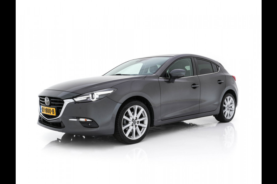 Mazda 3 2.0 SkyActiv-G 120 GT-M (INCL-BTW) *LUXURY-LEATHER | FULL-LED | ADAPTIVE-CRUISE | BLIND-SPOT |  BOSE-SOUND | CAMERA | KEYLESS | DAB+ | HEATED-SPORTSEATS | NAVI-FULLMAP | HEAD-UP | PRIVACY-GLASS | LANE-ASSIST | 18''A