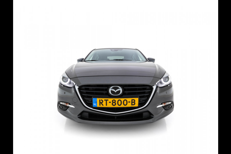 Mazda 3 2.0 SkyActiv-G 120 GT-M (INCL-BTW) *LUXURY-LEATHER | FULL-LED | ADAPTIVE-CRUISE | BLIND-SPOT |  BOSE-SOUND | CAMERA | KEYLESS | DAB+ | HEATED-SPORTSEATS | NAVI-FULLMAP | HEAD-UP | PRIVACY-GLASS | LANE-ASSIST | 18''A