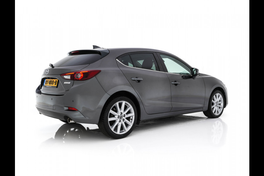 Mazda 3 2.0 SkyActiv-G 120 GT-M (INCL-BTW) *LUXURY-LEATHER | FULL-LED | ADAPTIVE-CRUISE | BLIND-SPOT |  BOSE-SOUND | CAMERA | KEYLESS | DAB+ | HEATED-SPORTSEATS | NAVI-FULLMAP | HEAD-UP | PRIVACY-GLASS | LANE-ASSIST | 18''A