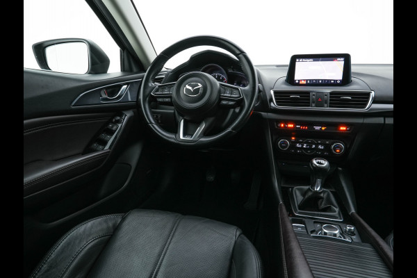 Mazda 3 2.0 SkyActiv-G 120 GT-M (INCL-BTW) *LUXURY-LEATHER | FULL-LED | ADAPTIVE-CRUISE | BLIND-SPOT |  BOSE-SOUND | CAMERA | KEYLESS | DAB+ | HEATED-SPORTSEATS | NAVI-FULLMAP | HEAD-UP | PRIVACY-GLASS | LANE-ASSIST | 18''A