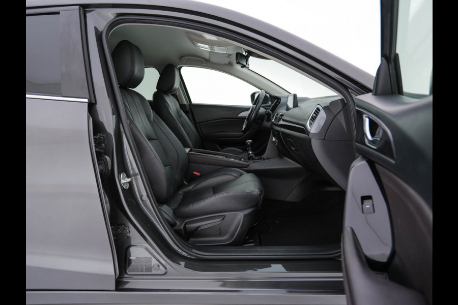 Mazda 3 2.0 SkyActiv-G 120 GT-M (INCL-BTW) *LUXURY-LEATHER | FULL-LED | ADAPTIVE-CRUISE | BLIND-SPOT |  BOSE-SOUND | CAMERA | KEYLESS | DAB+ | HEATED-SPORTSEATS | NAVI-FULLMAP | HEAD-UP | PRIVACY-GLASS | LANE-ASSIST | 18''A