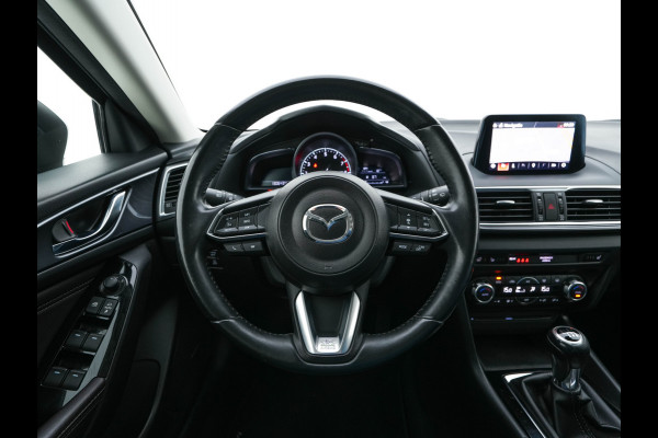 Mazda 3 2.0 SkyActiv-G 120 GT-M (INCL-BTW) *LUXURY-LEATHER | FULL-LED | ADAPTIVE-CRUISE | BLIND-SPOT |  BOSE-SOUND | CAMERA | KEYLESS | DAB+ | HEATED-SPORTSEATS | NAVI-FULLMAP | HEAD-UP | PRIVACY-GLASS | LANE-ASSIST | 18''A