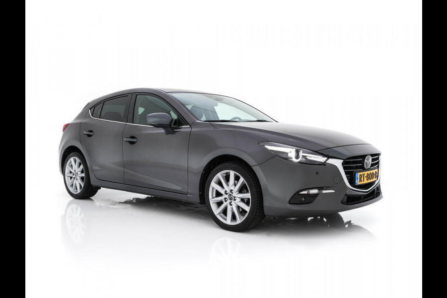 Mazda 3 2.0 SkyActiv-G 120 GT-M (INCL-BTW) *LUXURY-LEATHER | FULL-LED | ADAPTIVE-CRUISE | BLIND-SPOT |  BOSE-SOUND | CAMERA | KEYLESS | DAB+ | HEATED-SPORTSEATS | NAVI-FULLMAP | HEAD-UP | PRIVACY-GLASS | LANE-ASSIST | 18''A