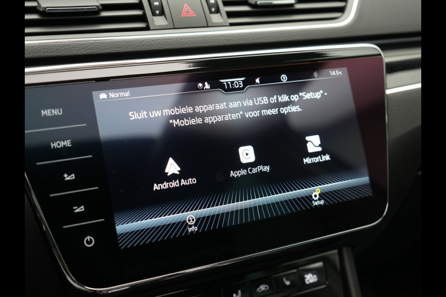 Škoda Superb Combi 1.4 TSI iV Laurin & Klement Plug In Hybrid 218pk Dealer O.H PHEV | Trekhaak Af Fabriek | Panodak | Adaptive Cruise | Lederen Sportstoelen Memory & Massage | Canton Audio | Apple Carplay | Keyless | Blis | Navigatie | Stoelen & Stuur Verwarmd | Virtual