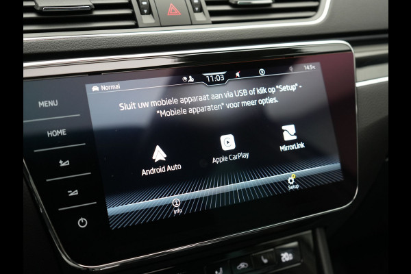 Škoda Superb Combi 1.4 TSI iV Laurin & Klement Plug In Hybrid 218pk Dealer O.H PHEV | Trekhaak Af Fabriek | Panodak | Adaptive Cruise | Lederen Sportstoelen Memory & Massage | Canton Audio | Apple Carplay | Keyless | Blis | Navigatie | Stoelen & Stuur Verwarmd | Virtual