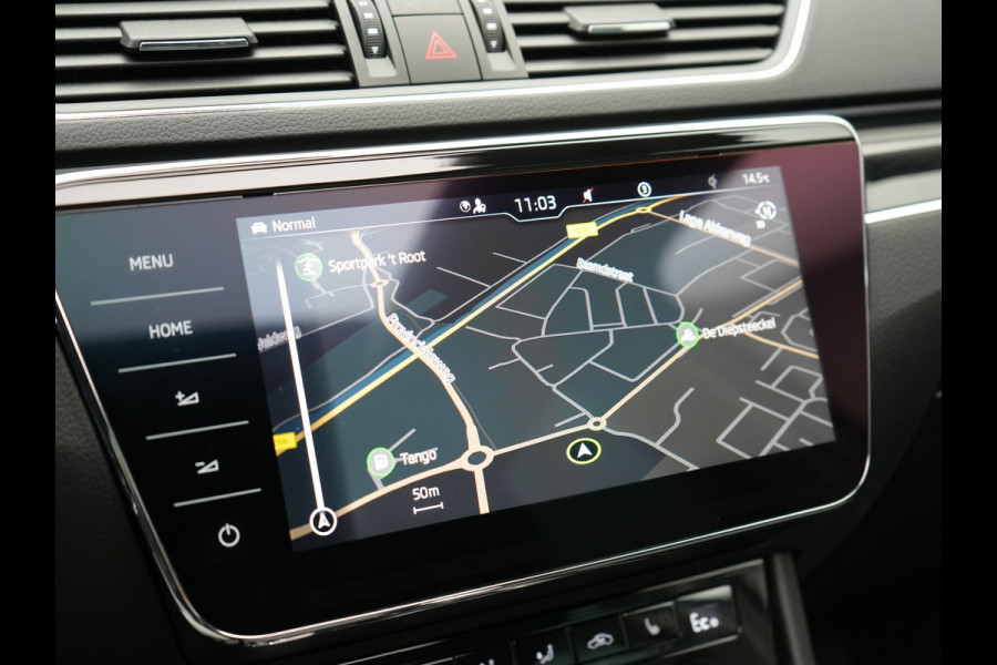 Škoda Superb Combi 1.4 TSI iV Laurin & Klement Plug In Hybrid 218pk Dealer O.H PHEV | Trekhaak Af Fabriek | Panodak | Adaptive Cruise | Lederen Sportstoelen Memory & Massage | Canton Audio | Apple Carplay | Keyless | Blis | Navigatie | Stoelen & Stuur Verwarmd | Virtual