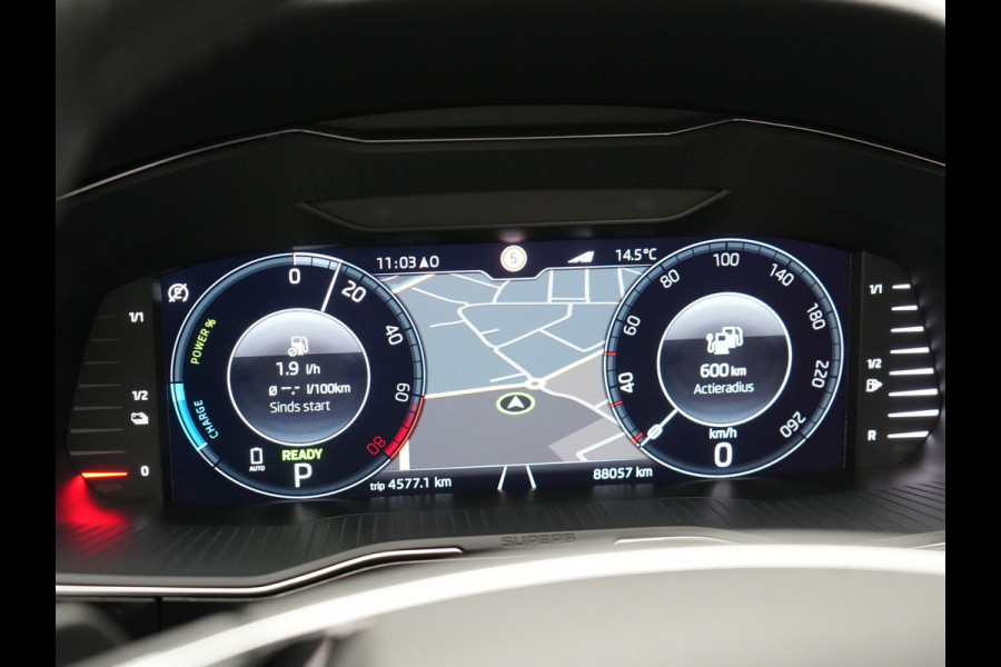 Škoda Superb Combi 1.4 TSI iV Laurin & Klement Plug In Hybrid 218pk Dealer O.H PHEV | Trekhaak Af Fabriek | Panodak | Adaptive Cruise | Lederen Sportstoelen Memory & Massage | Canton Audio | Apple Carplay | Keyless | Blis | Navigatie | Stoelen & Stuur Verwarmd | Virtual