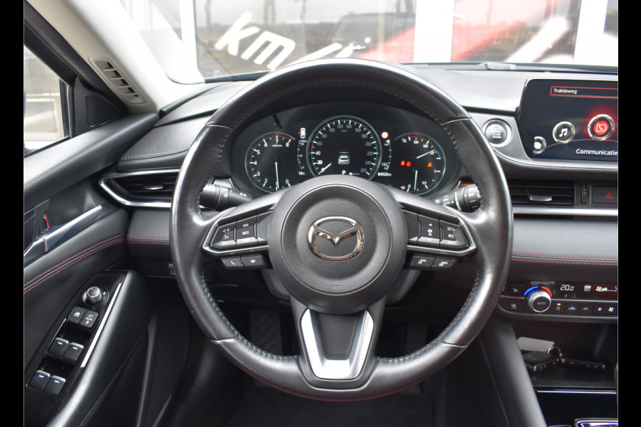 Mazda 6 Sportbreak 2.0 SA G 165 Luxury Automaat  / Navi / Adap. Cruise / 19" LM / Carplay / Cameras / Keyless / Stoelverw. + ventilatie Mazda 6 Sportbreak 2.0 SA G 165 Luxury Automaat  / Navi / Adap. Cruise / 19" LM / Carplay / Cameras / Keyless / Stoelverw. + ventilatie