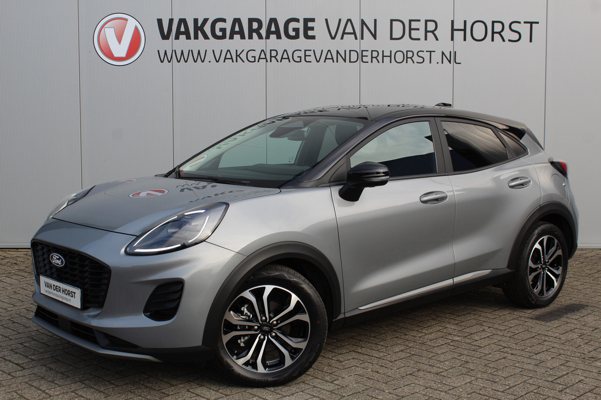 Ford Puma 1.0 EcoBoost Hybrid Titanium 125PK nieuw model Fabrieksgarantie t/m 16-6-2029 ! Slechts 3.000km ! Ford Puma 1.0 EcoBoost Hybrid Titanium 125PK nieuw model Fabrieksgarantie t/m 16-6-2029 ! Slechts 3.000km !