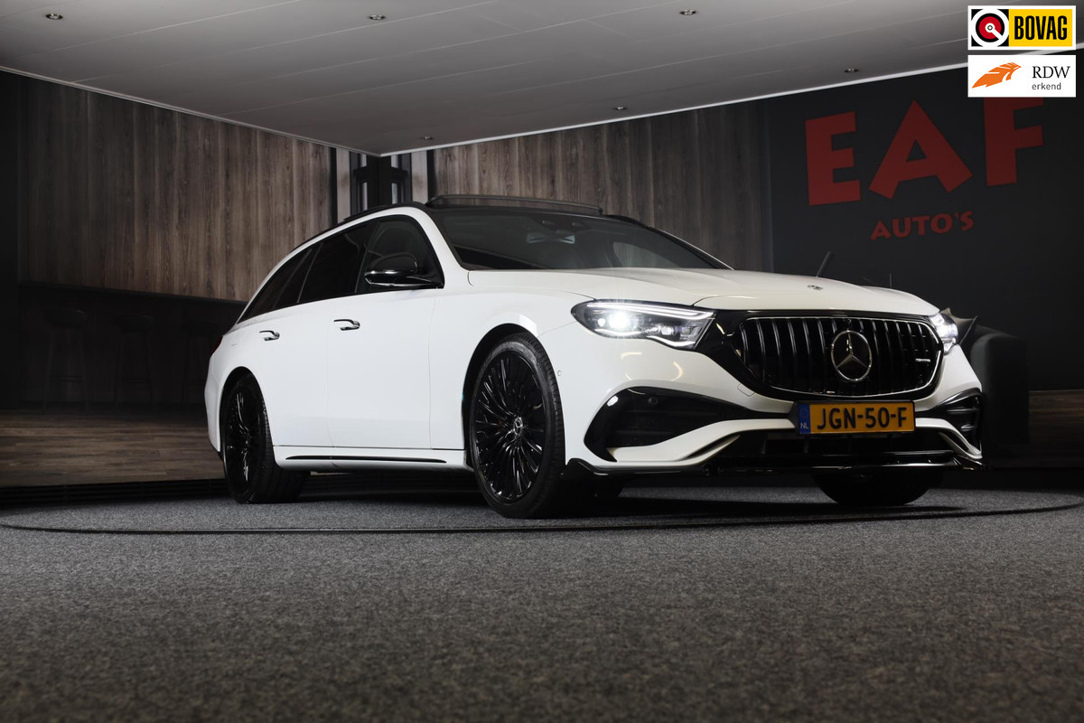 Mercedes-Benz E-Klasse Estate 300 e AMG 53 Look / HYPERSCREEN / Burmester / Acc / Lane Assist / 360 Camera / Pano / Trekhaak / 20 Mercedes-Benz E-Klasse Estate 300 e AMG 53 Look / HYPERSCREEN / Burmester / Acc / Lane Assist / 360 Camera / Pano / Trekhaak / 20
