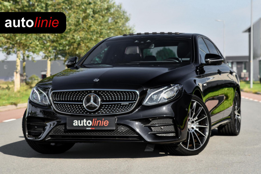 Mercedes-Benz E-Klasse AMG 43 4MATIC. Pano, Luchtv, Distro+, Memory, 360, HUD, Burm, Dodeh, CarPlay! Mercedes-Benz E-Klasse AMG 43 4MATIC. Pano, Luchtv, Distro+, Memory, 360, HUD, Burm, Dodeh, CarPlay!