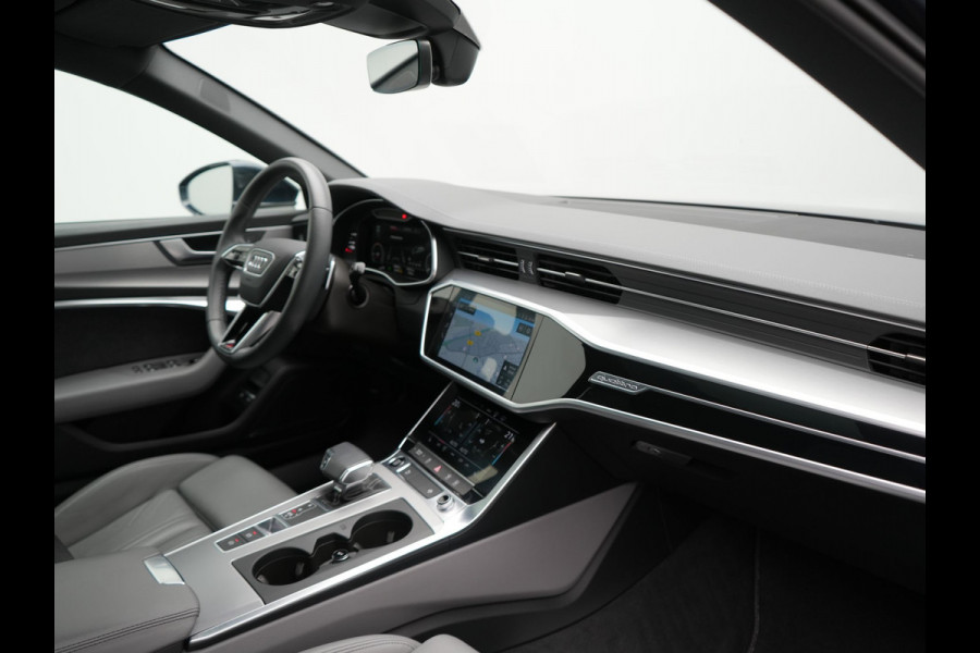 Audi A6 Avant 50 TFSI e quattro S Line Plug In Hybrid 300pk PHEV | Trekhaak Af Fabriek | Panodak | Head Up | Bang & Olufsen | Lederen Sportstoelen Verwarmd | Adaptive Cruise | Apple Carplay | Camera | Blis | Navigatie | Virtual | DAB | JGS-28-R