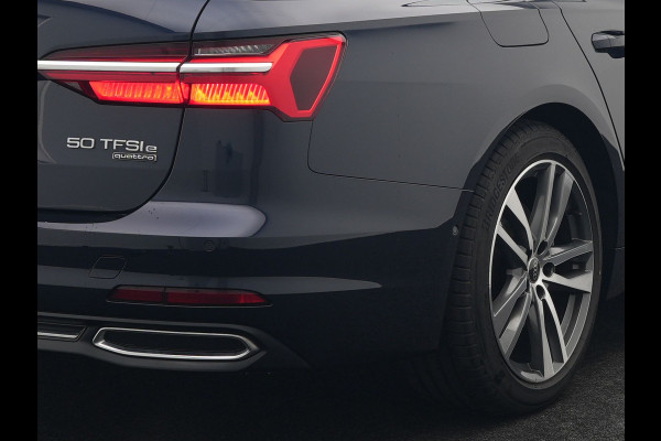 Audi A6 Avant 50 TFSI e quattro S Line Plug In Hybrid 300pk PHEV | Trekhaak Af Fabriek | Panodak | Head Up | Bang & Olufsen | Lederen Sportstoelen Verwarmd | Adaptive Cruise | Apple Carplay | Camera | Blis | Navigatie | Virtual | DAB | JGS-28-R