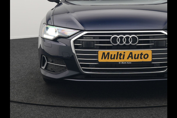 Audi A6 Avant 50 TFSI e quattro S Line Plug In Hybrid 300pk PHEV | Trekhaak Af Fabriek | Panodak | Head Up | Bang & Olufsen | Lederen Sportstoelen Verwarmd | Adaptive Cruise | Apple Carplay | Camera | Blis | Navigatie | Virtual | DAB | JGS-28-R