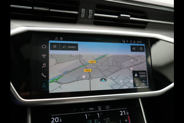 Audi A6 Avant 50 TFSI e quattro S Line Plug In Hybrid 300pk PHEV | Trekhaak Af Fabriek | Panodak | Head Up | Bang & Olufsen | Lederen Sportstoelen Verwarmd | Adaptive Cruise | Apple Carplay | Camera | Blis | Navigatie | Virtual | DAB | JGS-28-R