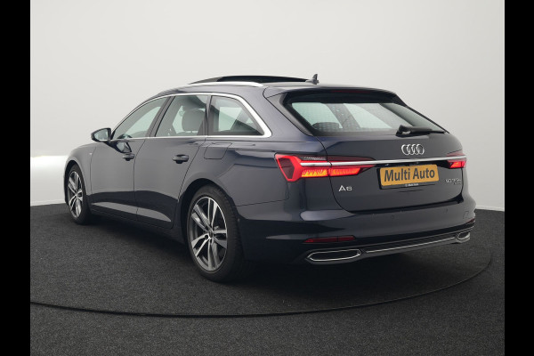 Audi A6 Avant 50 TFSI e quattro S Line Plug In Hybrid 300pk PHEV | Trekhaak Af Fabriek | Panodak | Head Up | Bang & Olufsen | Lederen Sportstoelen Verwarmd | Adaptive Cruise | Apple Carplay | Camera | Blis | Navigatie | Virtual | DAB | JGS-28-R