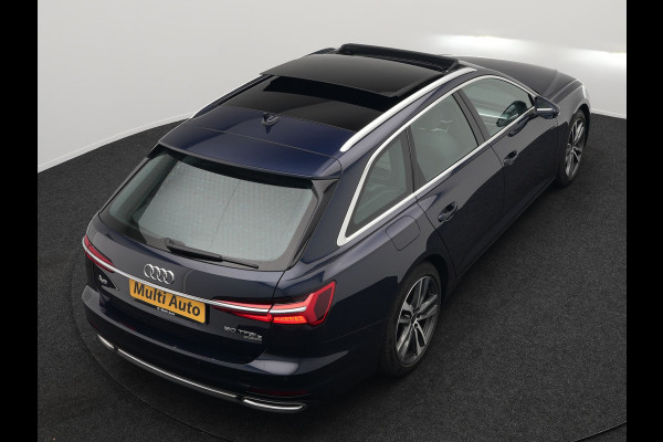 Audi A6 Avant 50 TFSI e quattro S Line Plug In Hybrid 300pk PHEV | Trekhaak Af Fabriek | Panodak | Head Up | Bang & Olufsen | Lederen Sportstoelen Verwarmd | Adaptive Cruise | Apple Carplay | Camera | Blis | Navigatie | Virtual | DAB | JGS-28-R