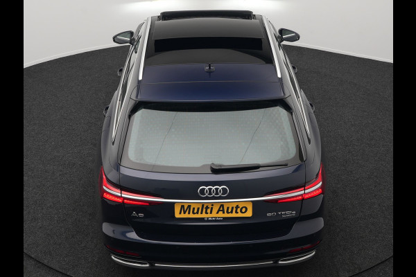 Audi A6 Avant 50 TFSI e quattro S Line Plug In Hybrid 300pk PHEV | Trekhaak Af Fabriek | Panodak | Head Up | Bang & Olufsen | Lederen Sportstoelen Verwarmd | Adaptive Cruise | Apple Carplay | Camera | Blis | Navigatie | Virtual | DAB | JGS-28-R