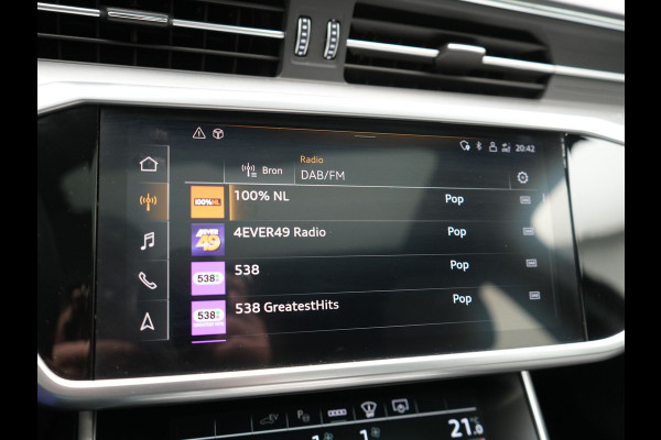 Audi A6 Avant 50 TFSI e quattro S Line Plug In Hybrid 300pk PHEV | Trekhaak Af Fabriek | Panodak | Head Up | Bang & Olufsen | Lederen Sportstoelen Verwarmd | Adaptive Cruise | Apple Carplay | Camera | Blis | Navigatie | Virtual | DAB | JGS-28-R