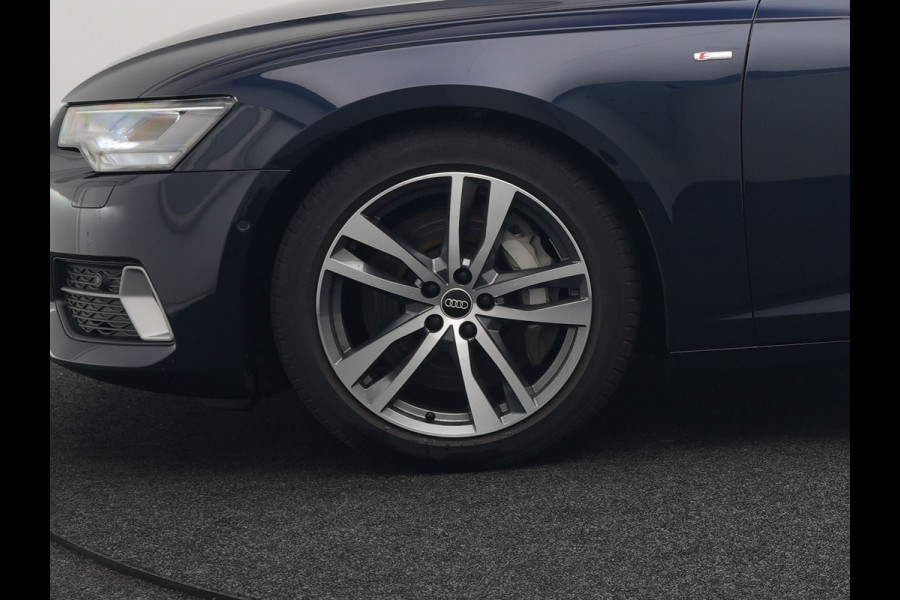 Audi A6 Avant 50 TFSI e quattro S Line Plug In Hybrid 300pk PHEV | Trekhaak Af Fabriek | Panodak | Head Up | Bang & Olufsen | Lederen Sportstoelen Verwarmd | Adaptive Cruise | Apple Carplay | Camera | Blis | Navigatie | Virtual | DAB | JGS-28-R