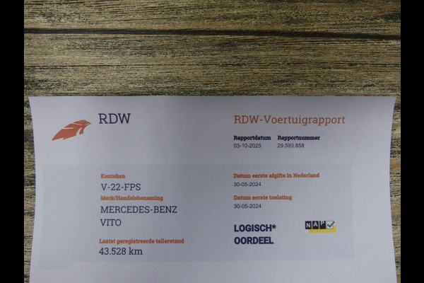 Mercedes-Benz Vito 114 CDI Lang Camera/Airco/Navigatie