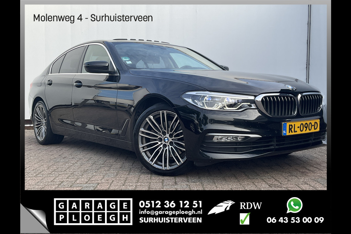BMW 5 Serie 520D High Executive Pano.dak Leer Memory Stoelverw Led NL-Auto Volledig-OH! BMW 5 Serie 520D High Executive Pano.dak Leer Memory Stoelverw Led NL-Auto Volledig-OH!