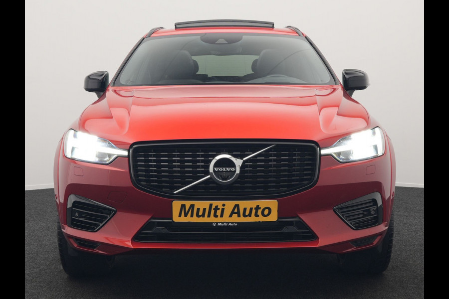 Volvo XC60 T6 AWD R-Design Plug In Hybrid 350pk Dealer O.H PHEV | Panodak | Adaptive Cruise | Head Up | 360 Camera | Harman Kardon Sound | Lederen Sportstoelen Memory & Verwarmd | Harman Kardon Sound | Apple Carplay | Keyless | Blis | Stuur Verwarmd