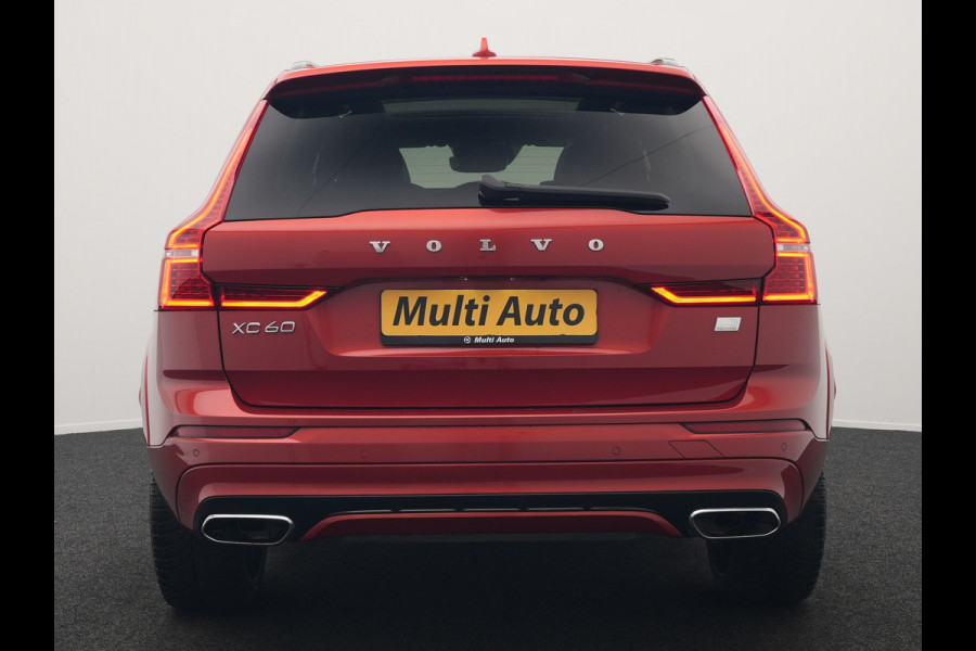 Volvo XC60 T6 AWD R-Design Plug In Hybrid 350pk Dealer O.H PHEV | Panodak | Adaptive Cruise | Head Up | 360 Camera | Harman Kardon Sound | Lederen Sportstoelen Memory & Verwarmd | Harman Kardon Sound | Apple Carplay | Keyless | Blis | Stuur Verwarmd