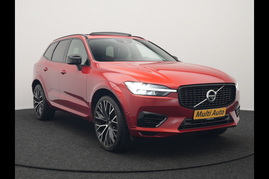 Volvo XC60 T6 AWD R-Design Plug In Hybrid 350pk Dealer O.H PHEV | Panodak | Adaptive Cruise | Head Up | 360 Camera | Harman Kardon Sound | Lederen Sportstoelen Memory & Verwarmd | Harman Kardon Sound | Apple Carplay | Keyless | Blis | Stuur Verwarmd