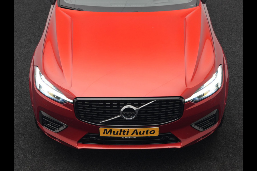 Volvo XC60 T6 AWD R-Design Plug In Hybrid 350pk Dealer O.H PHEV | Panodak | Adaptive Cruise | Head Up | 360 Camera | Harman Kardon Sound | Lederen Sportstoelen Memory & Verwarmd | Harman Kardon Sound | Apple Carplay | Keyless | Blis | Stuur Verwarmd