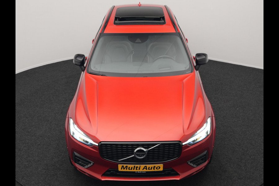 Volvo XC60 T6 AWD R-Design Plug In Hybrid 350pk Dealer O.H PHEV | Panodak | Adaptive Cruise | Head Up | 360 Camera | Harman Kardon Sound | Lederen Sportstoelen Memory & Verwarmd | Harman Kardon Sound | Apple Carplay | Keyless | Blis | Stuur Verwarmd