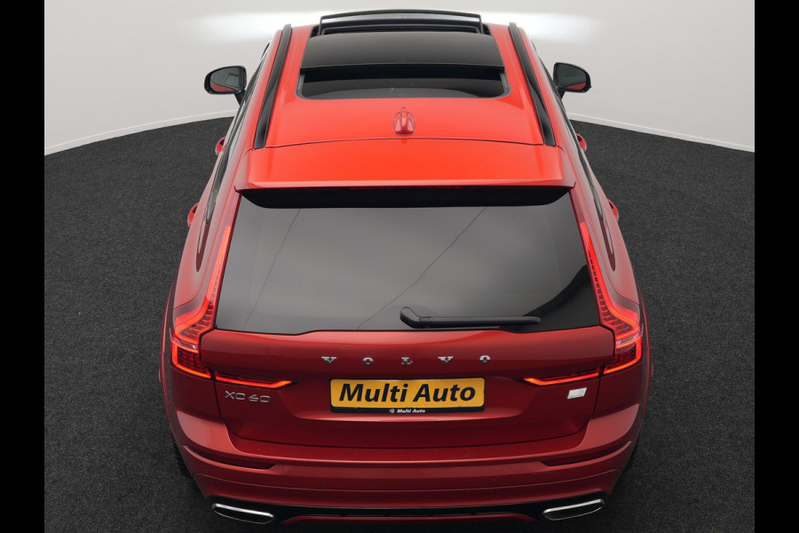 Volvo XC60 T6 AWD R-Design Plug In Hybrid 350pk Dealer O.H PHEV | Panodak | Adaptive Cruise | Head Up | 360 Camera | Harman Kardon Sound | Lederen Sportstoelen Memory & Verwarmd | Harman Kardon Sound | Apple Carplay | Keyless | Blis | Stuur Verwarmd