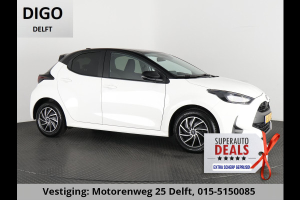 Toyota Yaris 1.5 HYB 1e EIG GARANTIE TOT 11-2032* BLACK & WHITE BIJNA 2023. CLOUD NAVI.CLIMA.CRUISE