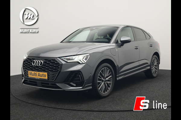 Audi Q3 Sportback 45 TFSI e S Line Plug In Hybrid 245pk Dealer O.H PHEV | Camera | Lederen Sportstoelen Verwarmd | Virtual Cockpit | Navigatie | Blis | Keyless | Cruise Control | Lane Assist | DAB |