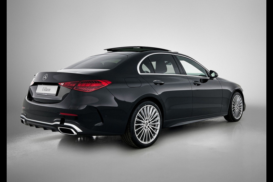 Mercedes-Benz C-Klasse 300 e Business Solution AMG | Multicontourstoelen voor | Burmester® 3D surround sound system | AIR BALANCE pakket | Winter pakket | Stoelventilatie/- verwarming voor | Walnotenhout |