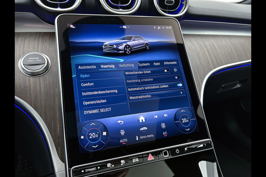 Mercedes-Benz C-Klasse 300 e Business Solution AMG | Multicontourstoelen voor | Burmester® 3D surround sound system | AIR BALANCE pakket | Winter pakket | Stoelventilatie/- verwarming voor | Walnotenhout |