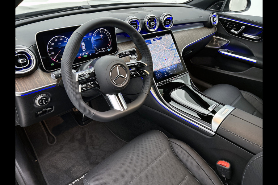Mercedes-Benz C-Klasse 300 e Business Solution AMG | Multicontourstoelen voor | Burmester® 3D surround sound system | AIR BALANCE pakket | Winter pakket | Stoelventilatie/- verwarming voor | Walnotenhout |